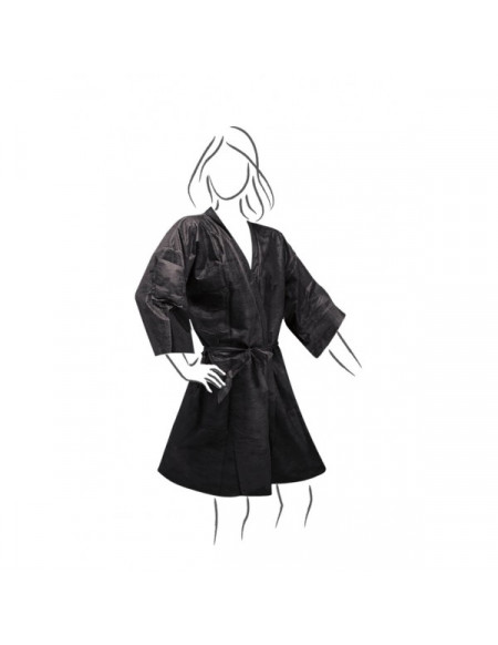 Kimono monouso in TNT per parrucchiere - estetista - conf.10 pz