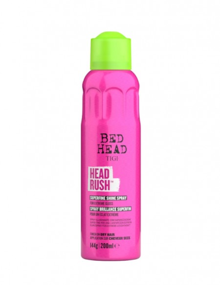 Tigi Bed Head Headrush Shine Spray with a Superfine Mist 200ml