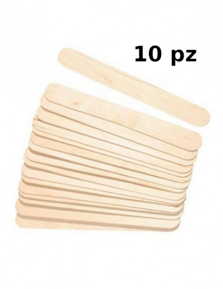 Spatole per ceretta in legno 10 pz